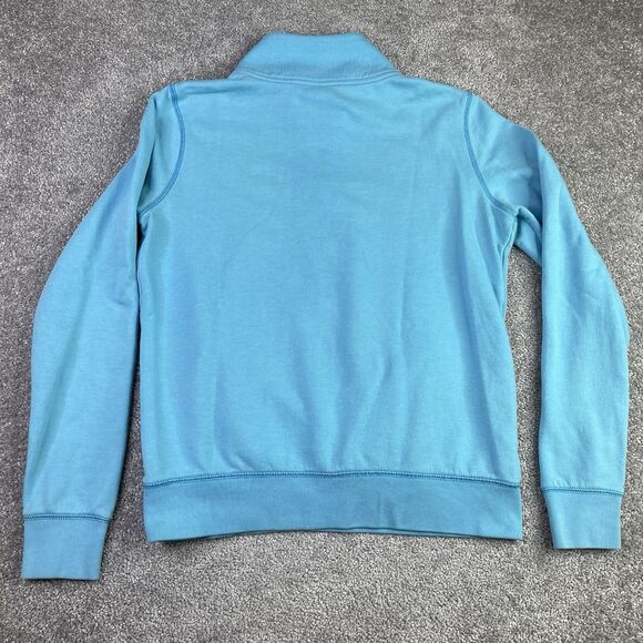 Victoria’s Secret PINK Sweatshirt Women’s Medium Blue  Half Zip Pullover Logo - Picture 5 of 10